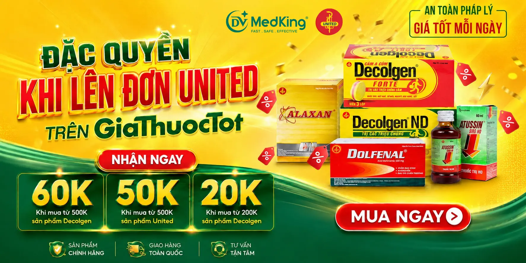 ĐẶC QUYỀN KHI LÊN ĐƠN UNITED TRÊN GiaThuocTot.com