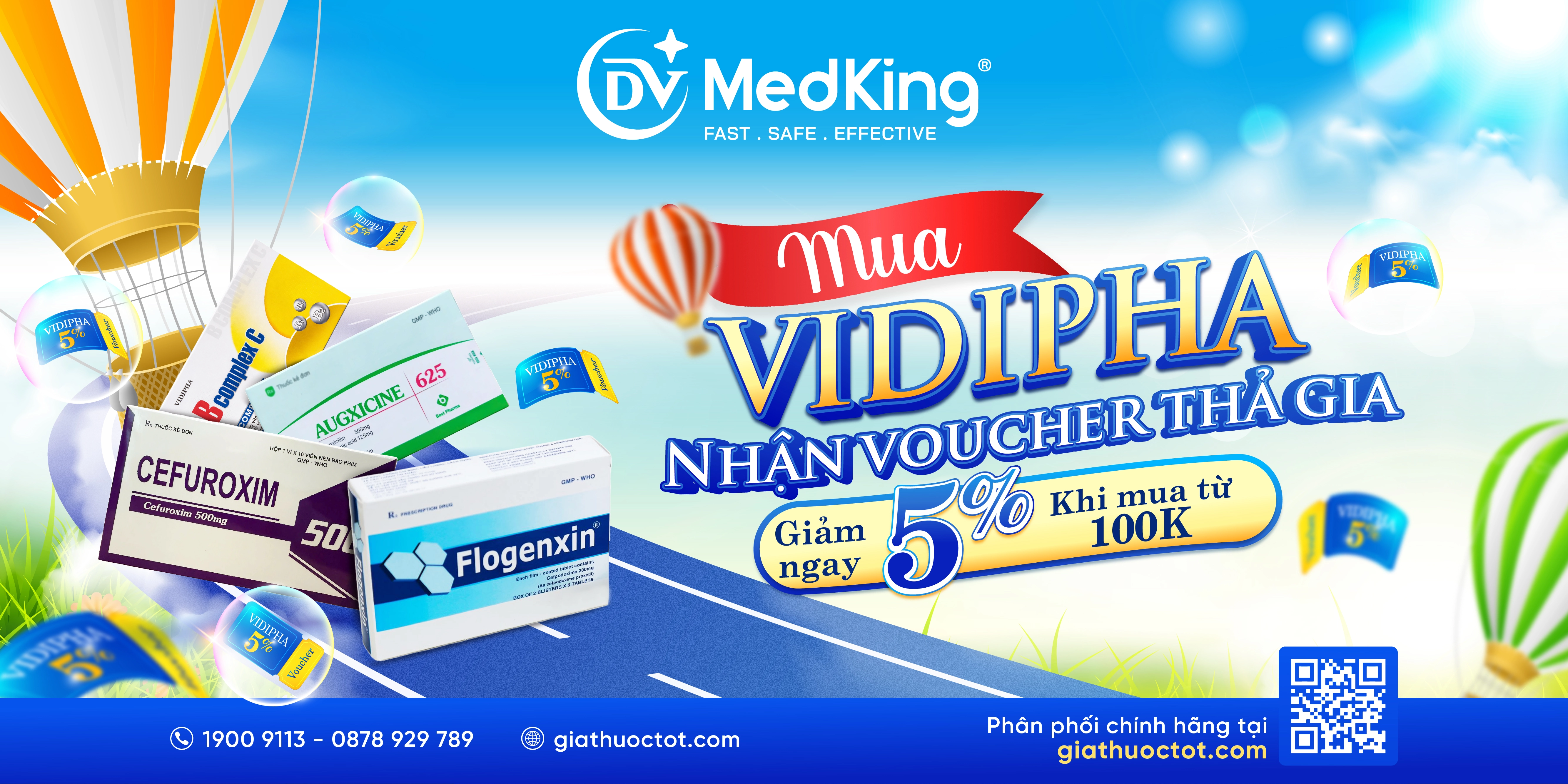 MUA VIDIPHA - NHẬN VOUCHER THẢ GA