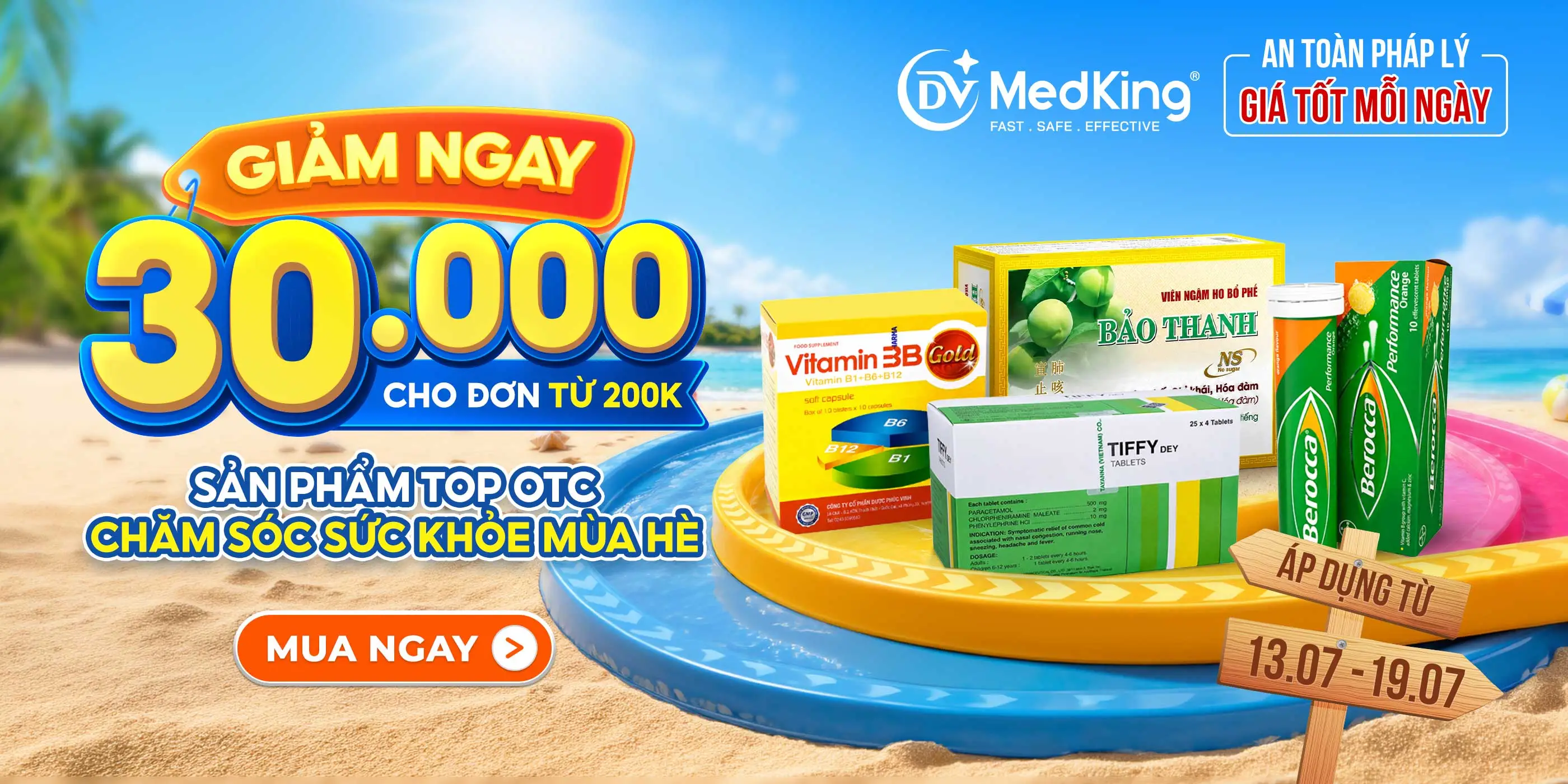 TOP SẢN PHẨM OTC CHĂM SÓC SỨC KHỎE MÙA HÈ GIÁ TỐT