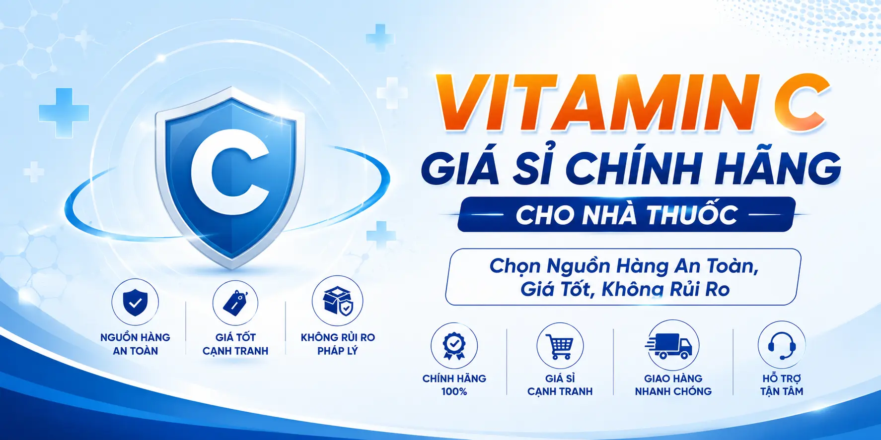 Vitamin C Giá Sỉ Chính Hãng Cho Nhà Thuốc: Chọn Nguồn Hàng An Toàn, Giá Tốt, Không Rủi Ro
