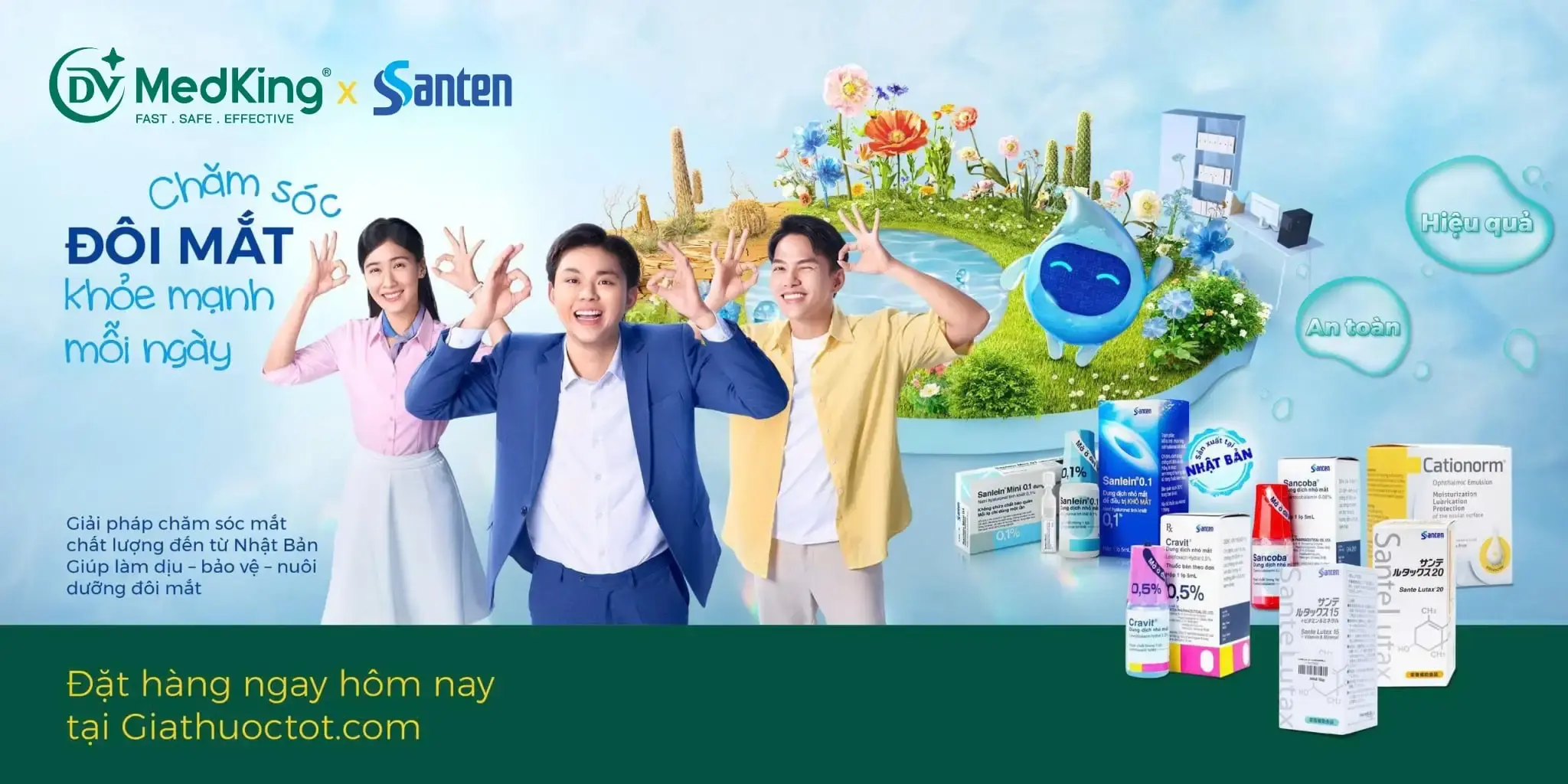 SANTEN – GIẢI PHÁP CHĂM SÓC MẮT ĐẾN TỪ NHẬT BẢN DÀNH CHO NHÀ THUỐC, QUẦY THUỐC