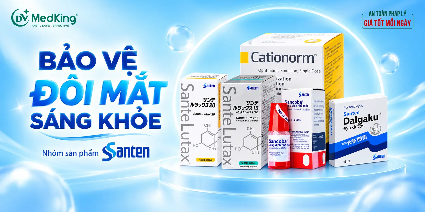 SANTEN – GIẢI PHÁP CHĂM SÓC MẮT ĐA DẠNG CHO NHÀ THUỐC, QUẦY THUỐC
