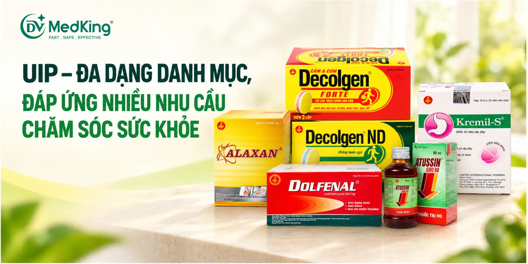 UIP – ĐA DẠNG DANH MỤC, ĐÁP ỨNG NHIỀU NHU CẦU CHĂM SÓC SỨC KHỎE