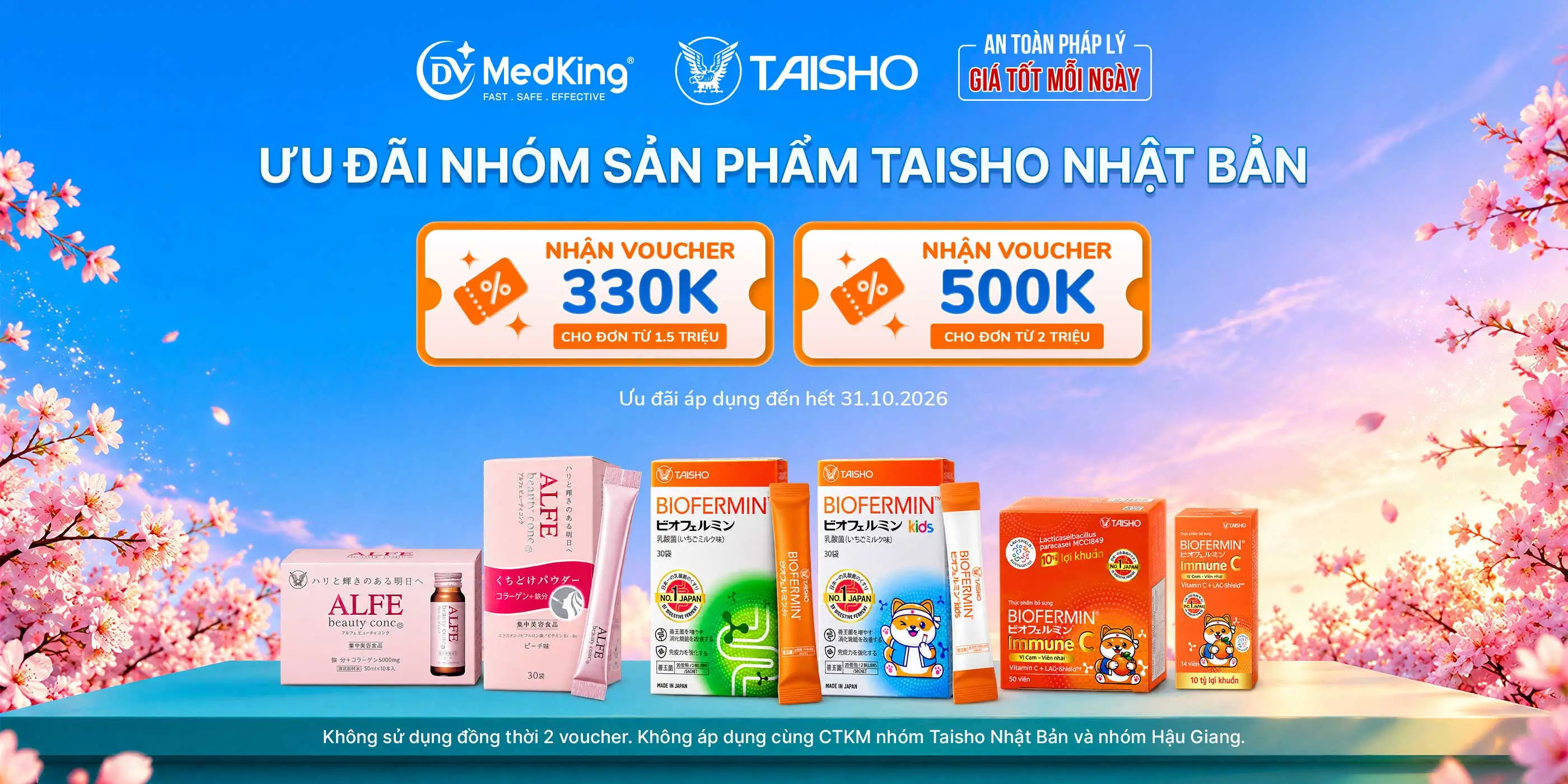 🎁 ƯU ĐÃI NHÓM SẢN PHẨM TAISHO NHẬT BẢN - NHẬN VOUCHER ĐẾN 500K