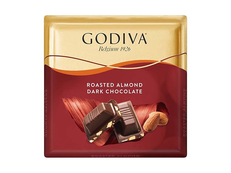 Godiva جوديفا لوح شوكولاتة داكنة مع لوز 60 جم مراسي