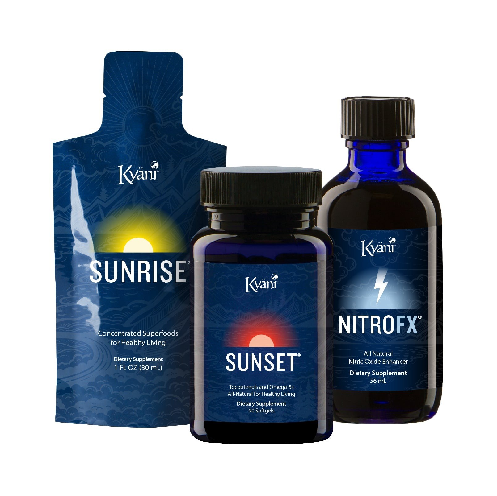 Kyäni Kyani Welness FX Set (Sunrise-Sunset-Nitro FX) | Marasi