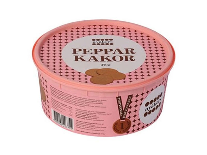 Nyakers Nyakers Swedish Ginger Snaps Peppar Kakor, 370 g Marasi