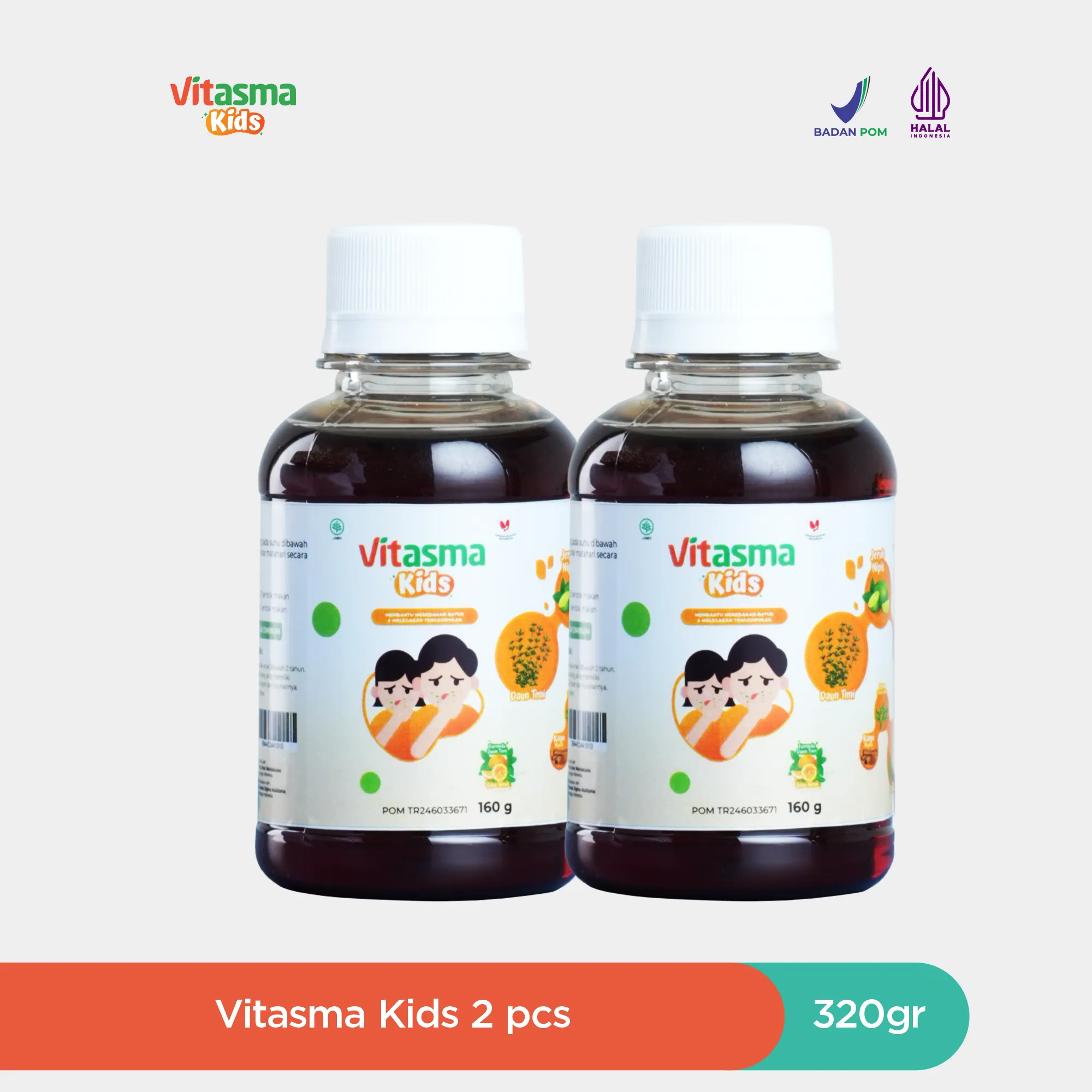2 Botol Vitasma - Kids 320 Gram
