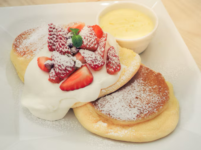 Pancake strawberry