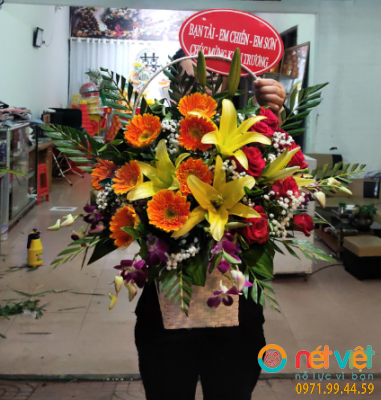 giỏ hoa để bàn