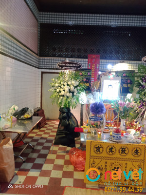 Viếng hồng trắng & lan trắng