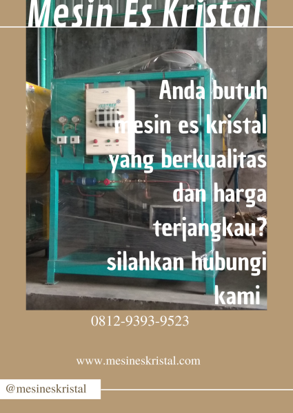 PROMO, CALL: 0812-9393-9523, Mesin Es Kristal Mini Aceh Tenggara