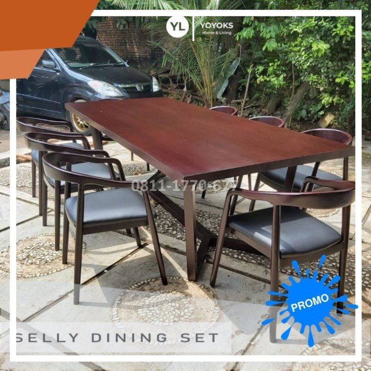 SMA98 set meja makan kayu solid.jpg