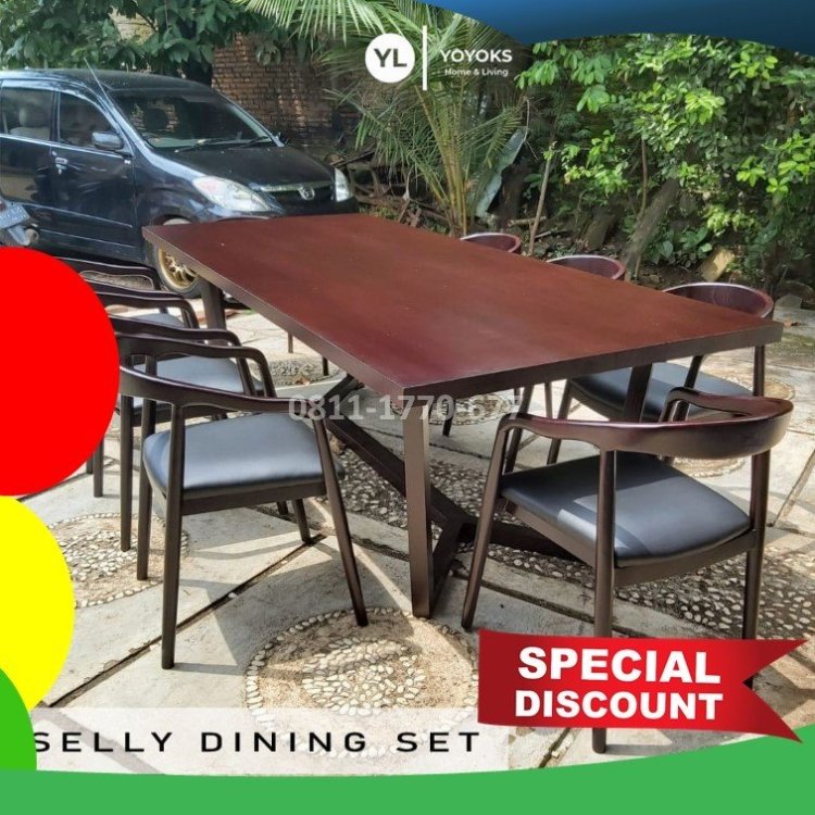 SMA19 set meja makan kayu jati.jpg