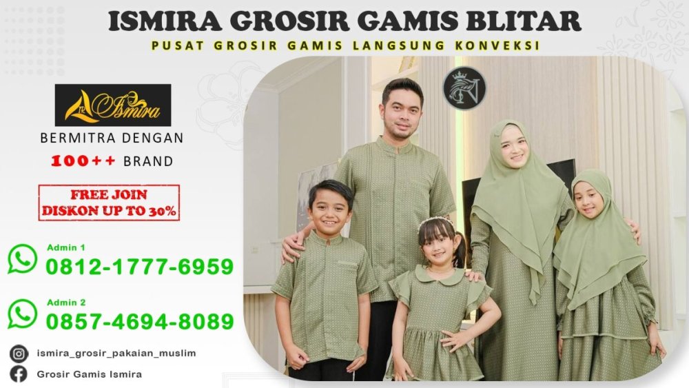 Cari Reseller Tanpa Modal! WA 0857 3102 5518 Ismira Grosir Distributor Baju Gamis Remaja Branded Blitar.jpg