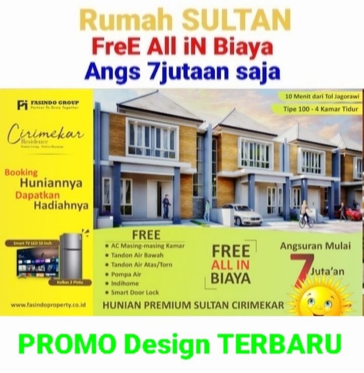 Hunian Exclusive di Pusat Kota Cibinong Bogor, Anda Cukup Booking Fee 10 Juta Dapatkan Hunian Impian Anda