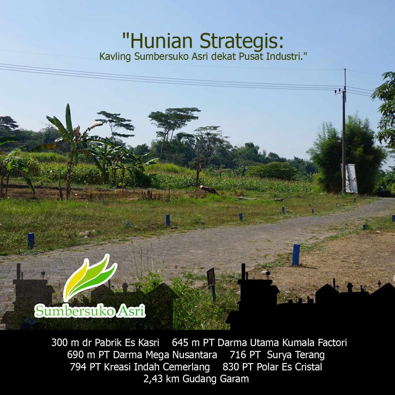 Hunian Strategis: Tanah Kavling Villa Sumbersuko Asri dekat Pusat Industri.