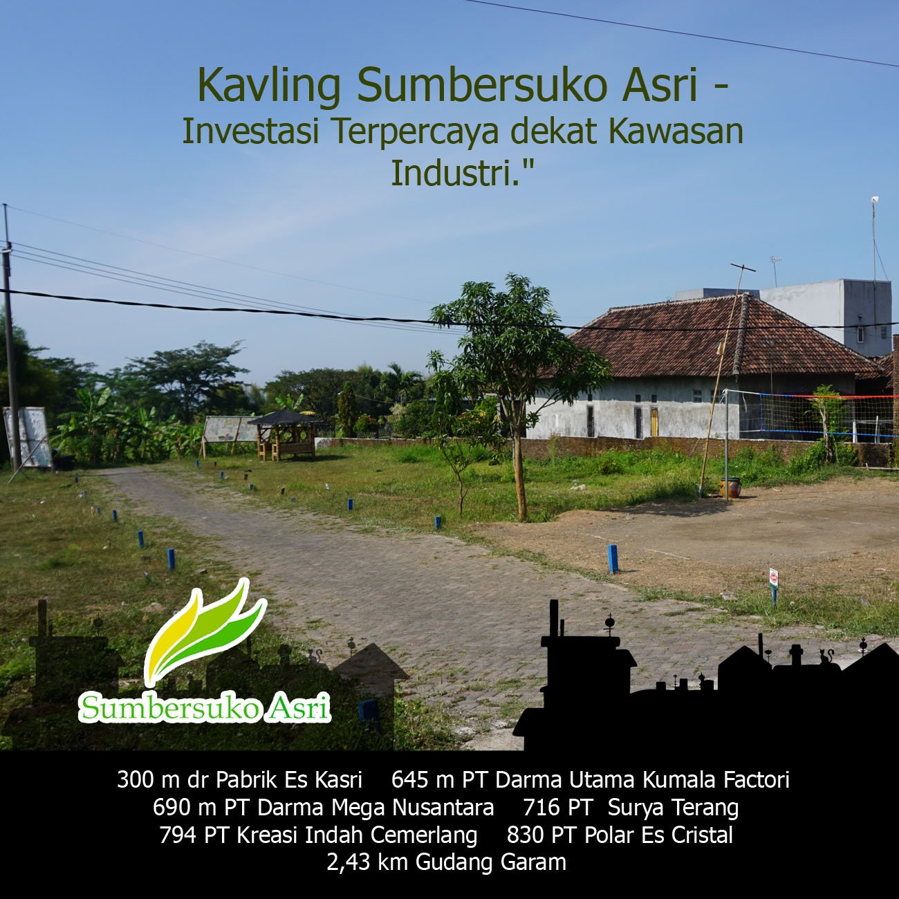 Tanah Kavling Villa Sumbersuko Asri - Investasi Terpercaya dekat Kawasan Industri.