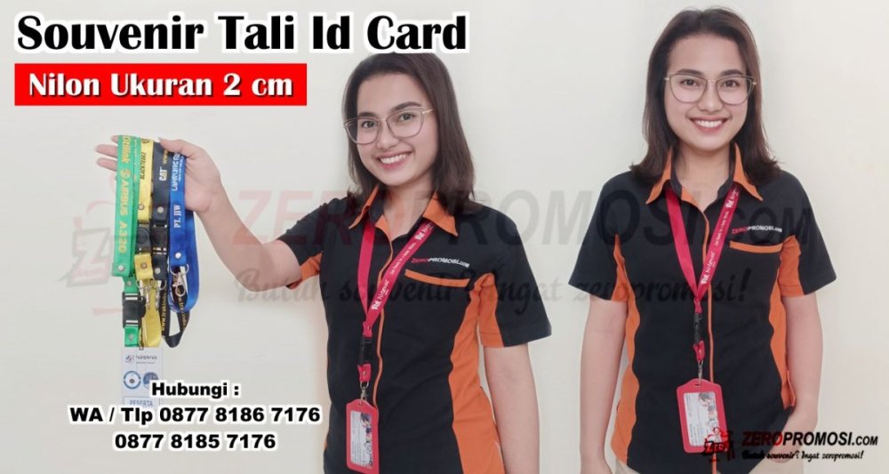 Souvenir Tali Id Card Name Tag Fleksibel Ukuran 2cm Custom Logo.jpg
