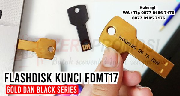 Jual Flashdisk Kunci FDMT17 Gold dan Black Series custom logo.jpg