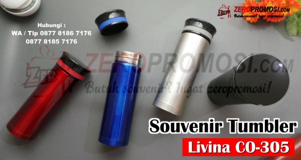 Jual Souvenir Promosi Tumbler Livina CO-305 Stainless Cetak Logo Murah.jpg