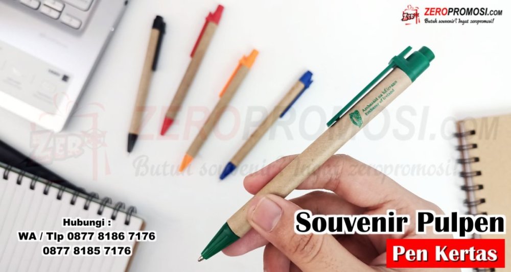 Jual Souvenir Pulpen Promosi Pen Kertas Recycle Cetak Logo.jpg