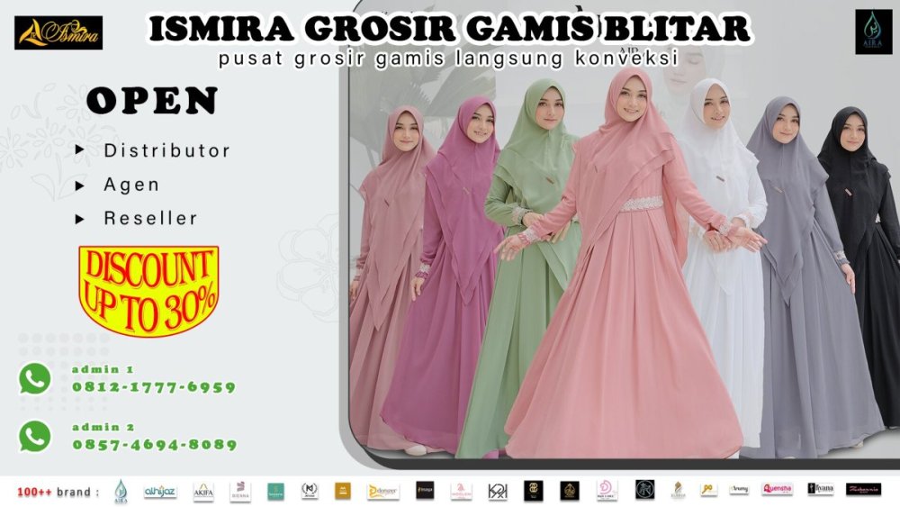 Open Reseller!! WA 0857 3102 5518 Ismira Grosir - Toko Pakaian Muslimah Harga Murah Model Desain Terbaru Di Blitar.jpg