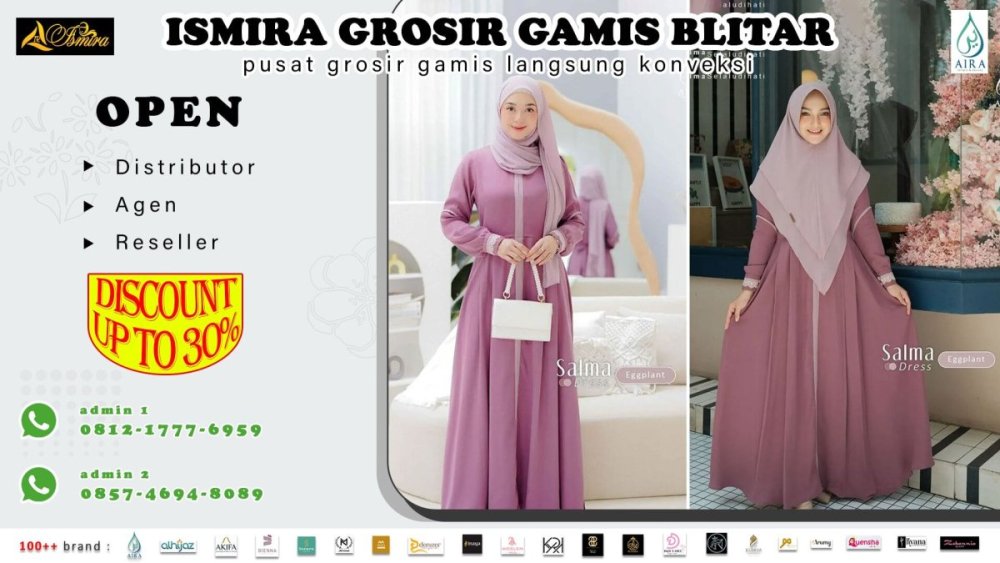 Open Reseller!! WA 0857 3102 5518 Ismira Grosir - Toko Fashion Muslim Harga Termurah Model Terbaru Di Blitar.jpg