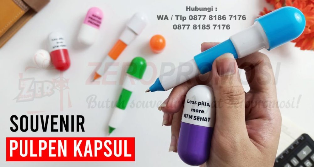 Souvenir pulpen kapsul - pen Bentuk Kapsul unik.jpg