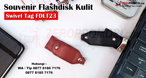 Souvenir Usb Flashdisk Kulit FDLT23 Swivel Tag Cetak Logo.jpg