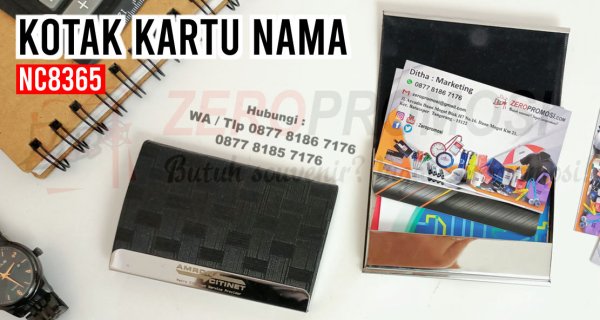 Tempat Kartu Nama Stainless kode NC8365 custom logo.jpg