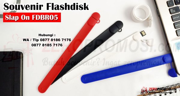 Souvenir Flashdisk Gelang Rubber Slap On Kode FDBR05 Custom.jpg