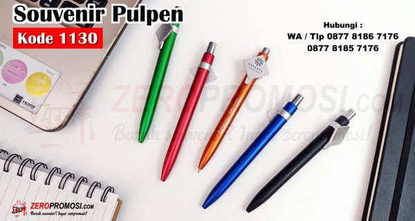 Souvenir Pulpen Plastik Eksklusif Kode 1130 Custom Logo Termurah.jpg