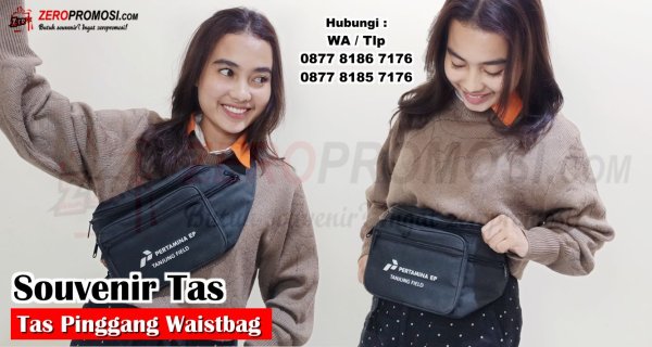 Souvenir Waistbag Unisex Tas Pinggang Custom Eksklusif Cetak Logo.jpg