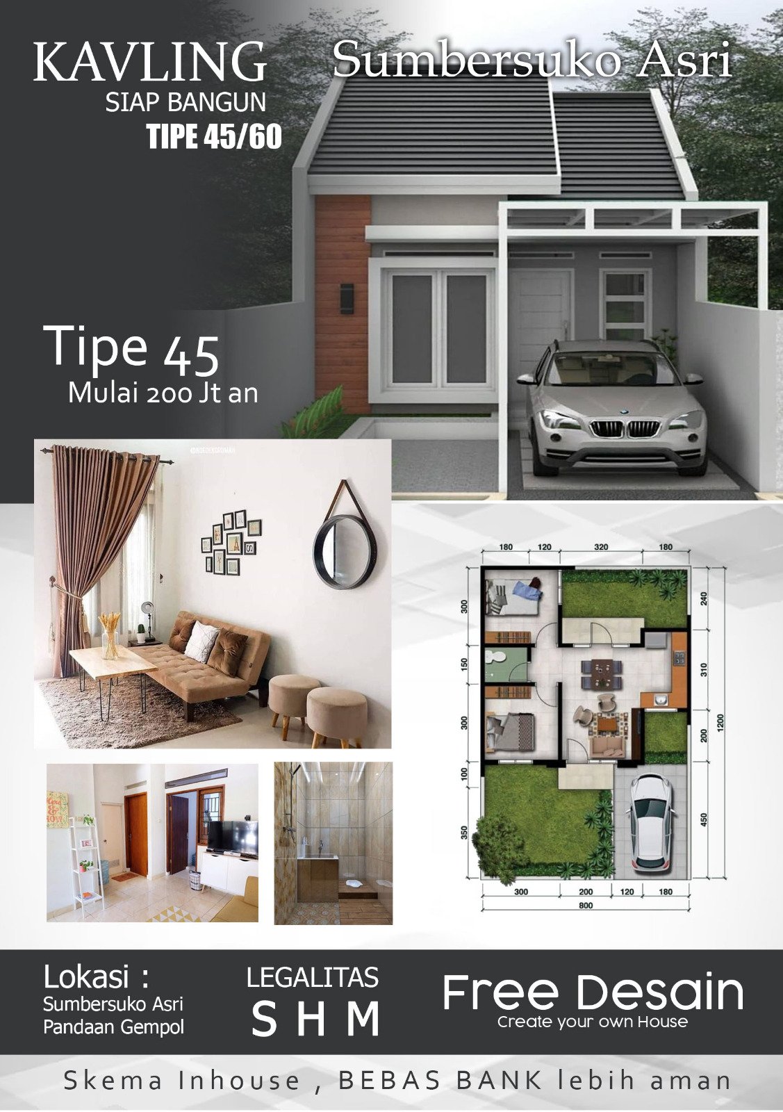 Dapatkan Investasi Terbaik dan Rumah Impian Anda di Tanah Kavling Villa Sumbersuko Asri