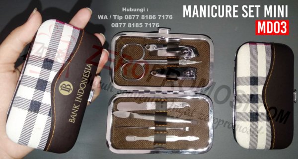 Manicure Set Mini Promosi MD03 - Alat Manicure Pedicure Set Mini dengan Dompet.jpg