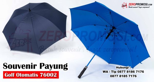 Souvenir Payung Golf Jumbo Fiber Bukaan Otomatis Kode 76002.jpg