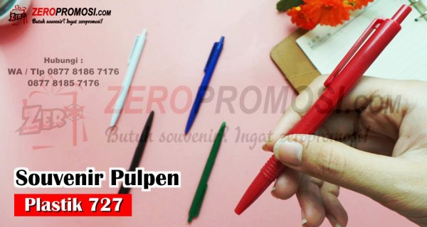 Souvenir Pulpen Plastik 727 Custom Promosi – Pen Promosi Hotel Murah.jpg
