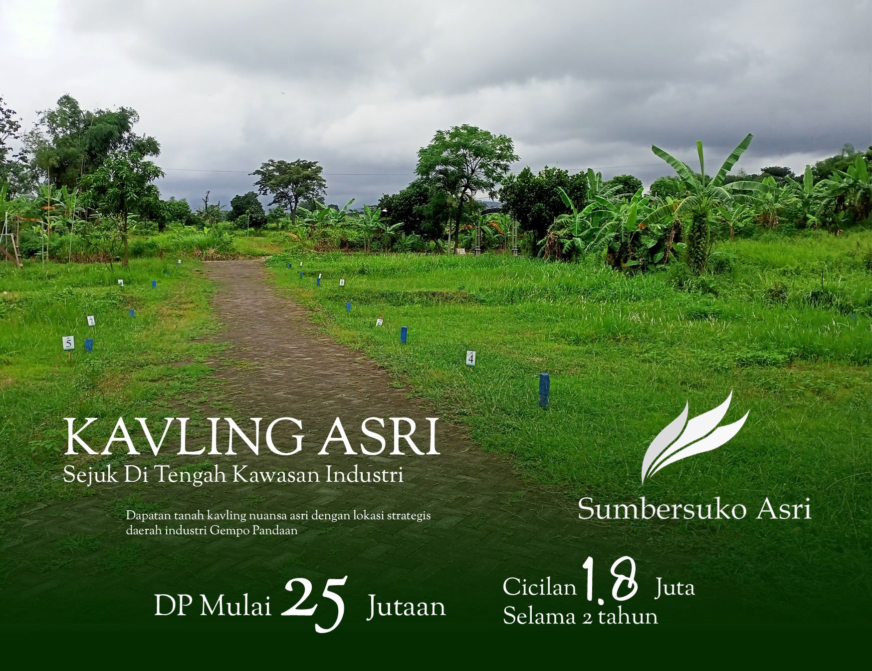 Tanah Kavling Sumbersuko Asri