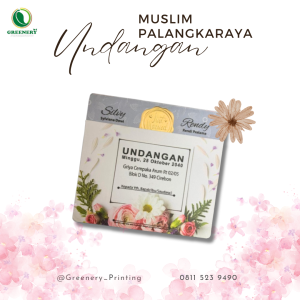 WA 0811 5239 490 Greenery Cetak Undangan Nikah Muslim di Puruk Cahu
