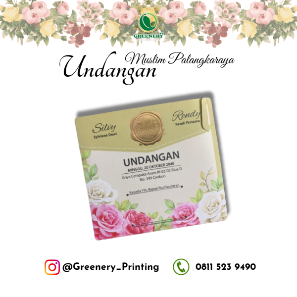 WA 0811 5239 490 Greenery Cetak Undangan Nikah Muslim di Muara Teweh