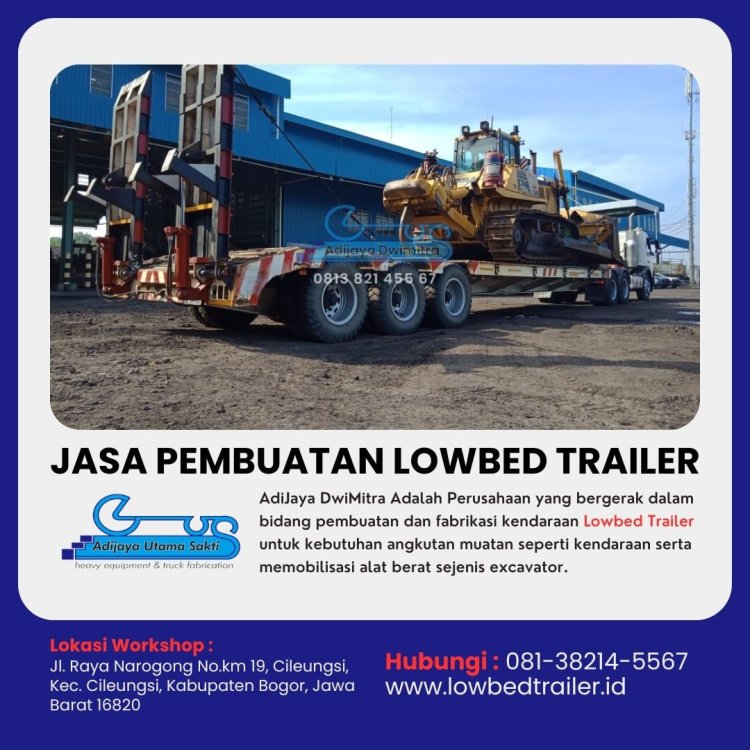 Produsen lowbed trailer Tangerang, Hubungi 081-38214-5567.jpg