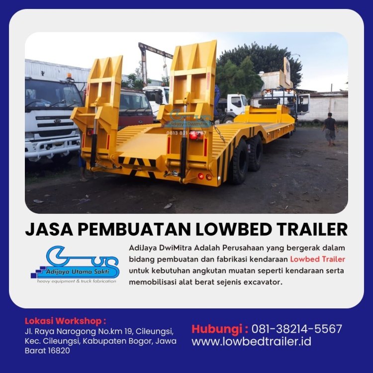 Spesialis lowbed trailer Depok, Hubungi 081-38214-5567.jpg