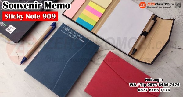 Souvenir Memo Promosi Hard Cover Eksklusif Kode 909 + Sticky Note.jpg