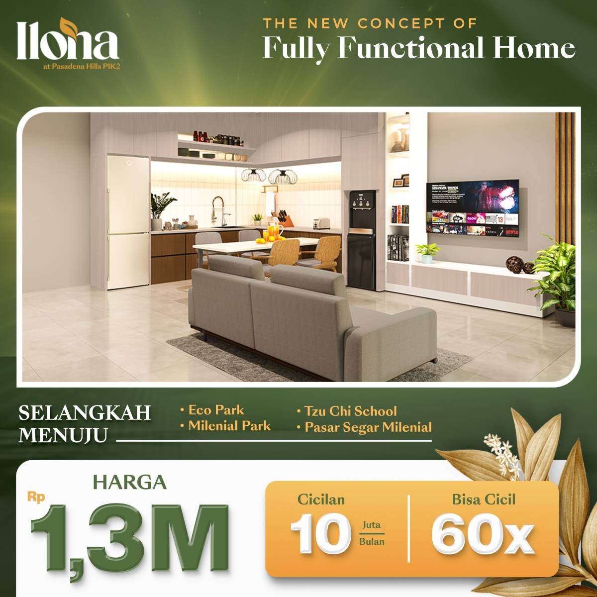 ILONA at Pasadena Hills, Rumah Hidden Gem di PIK2 MD954