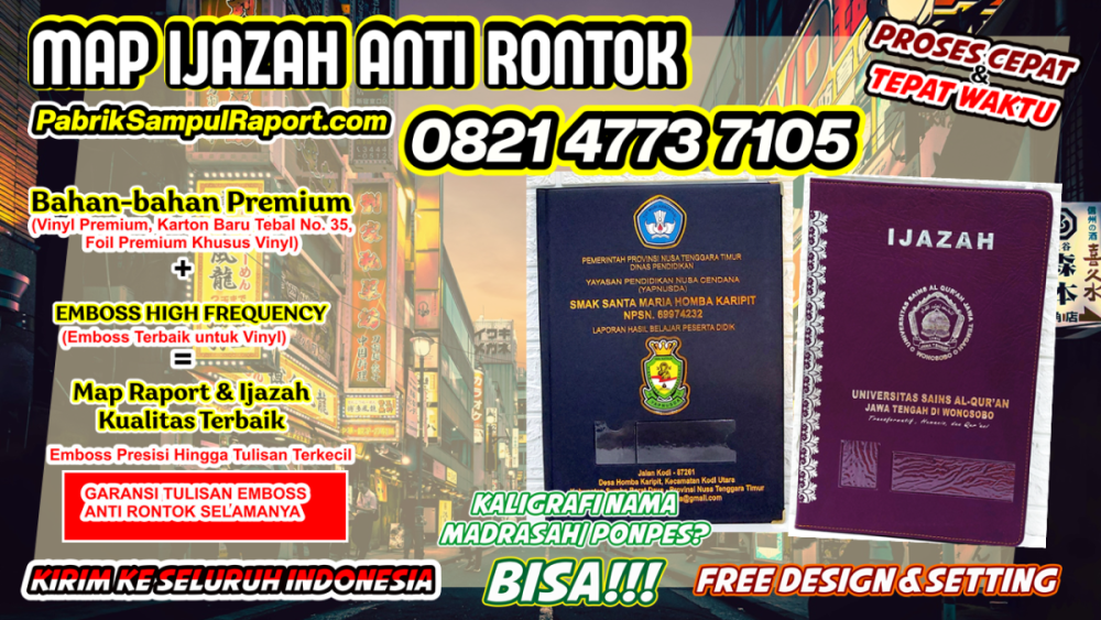0821-4773-7105 Cover Raport Madrasah Diniyah Map Ijazah di Bondowoso.PNG