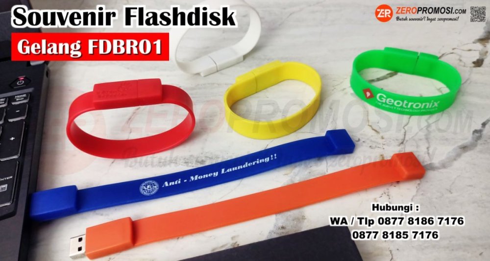 Souvenir Flashdisk Gelang Unik Multifungsi FDBR01 Rubber Cetak Logo.jpg
