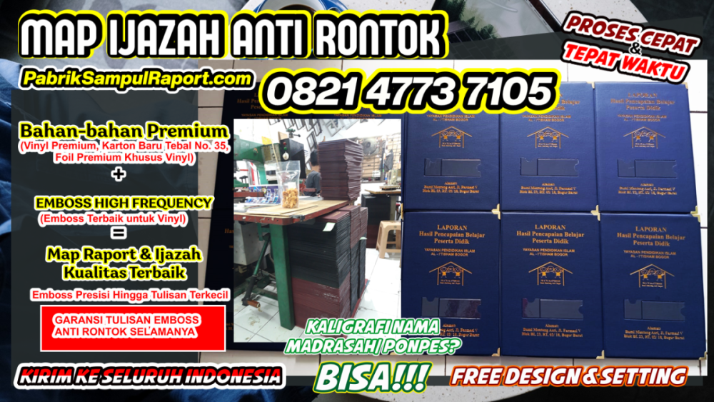 0821-4773-7105 Sampul Raport Polos Map Ijazah di Manado.PNG