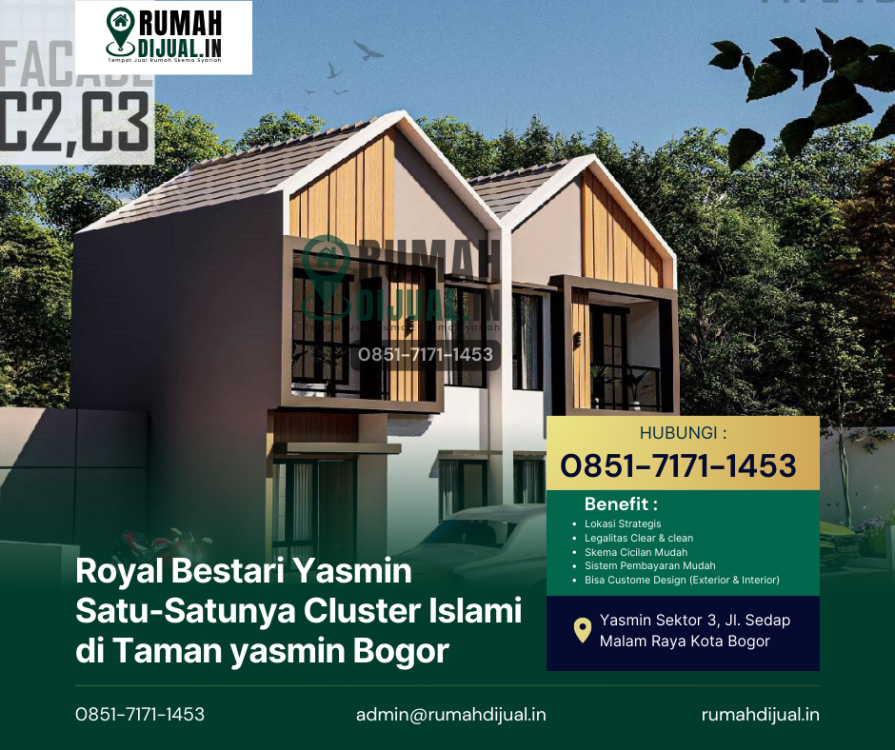 Cluster Islam Royal Bestari Yasmin Tanah Sareal, Hubungi 088-212-090-452.png
