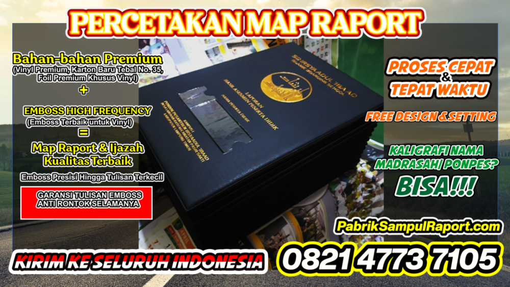 0821-4773-7105 Cetak Sampul Raport Map Ijazah di Konawe Selatan.PNG